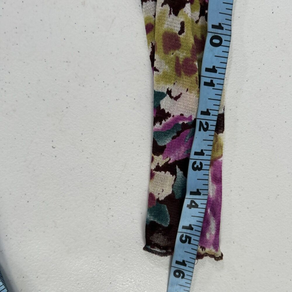 BCBG Maxazria Top Women S Multi‎ Floral Overlay Mesh Fairycoe Grunge Y2K - Picture 7 of 8